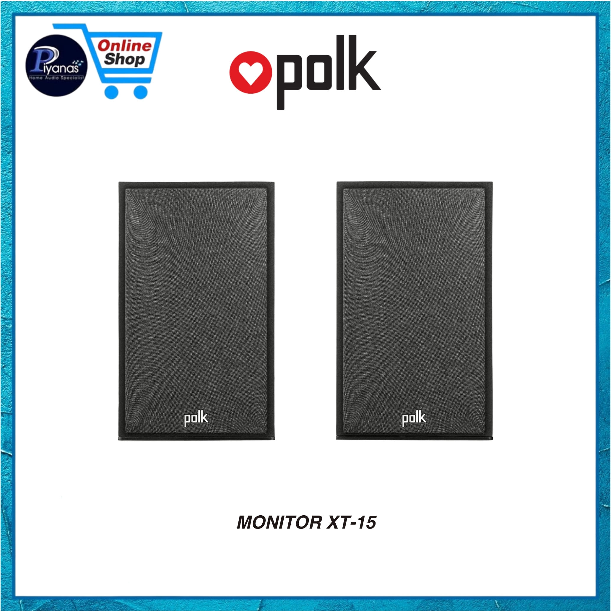 ลำโพงบุ๊คเชลฟ์ POLK AUDIO : MONITOR XT-15 (BLACK)_4